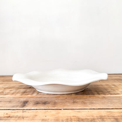 Bandeja Cerámica Ondas Tornasol 32 cm bandeja Frank Home Chile