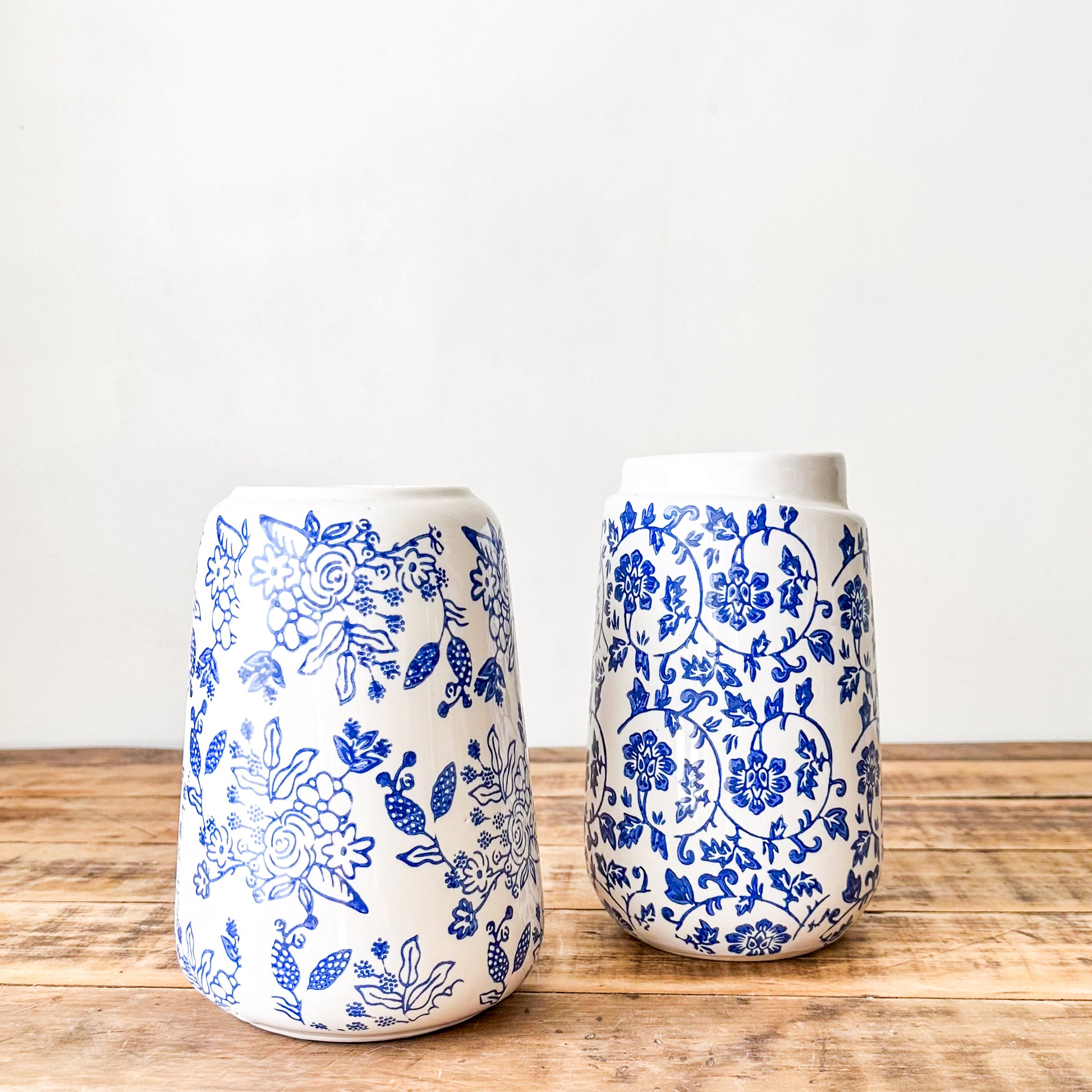 Set 2 Floreros Print Flores Florero Frank Home Chile