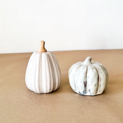 Set 2 Calabazas Cerámica Esmaltada Adorno Frank Home Chile