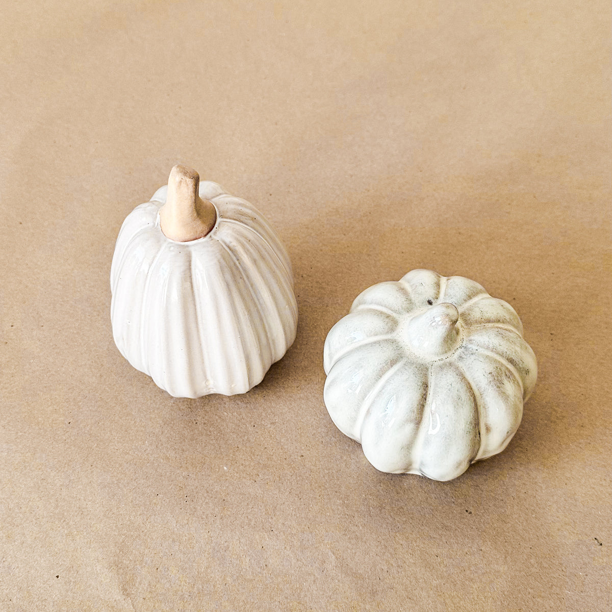 Set 2 Calabazas Cerámica Esmaltada Adorno Frank Home Chile