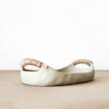 Bandeja Decorativa Cerámica Rústica 20 cm Bandeja Frank Home Chile