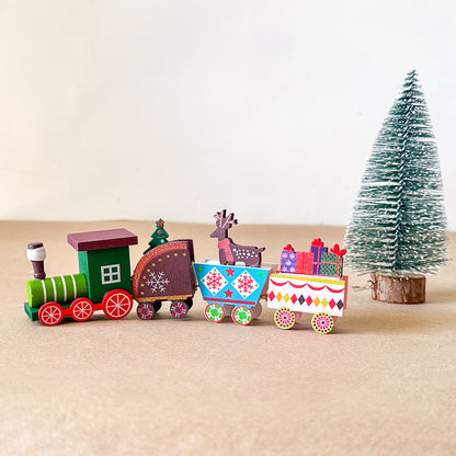 Tren Decorativo de Madera Navideño 20 cm Adorno Frank Home Chile