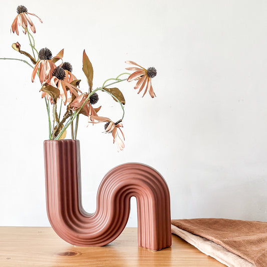 Florero Forma S Cerámica Ondas
