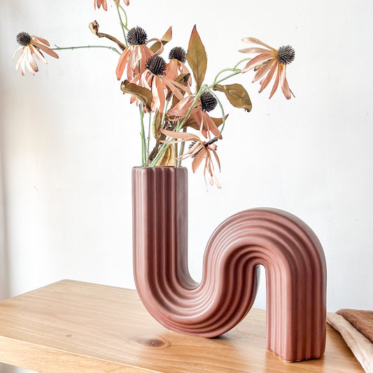 Florero Forma S Cerámica Ondas