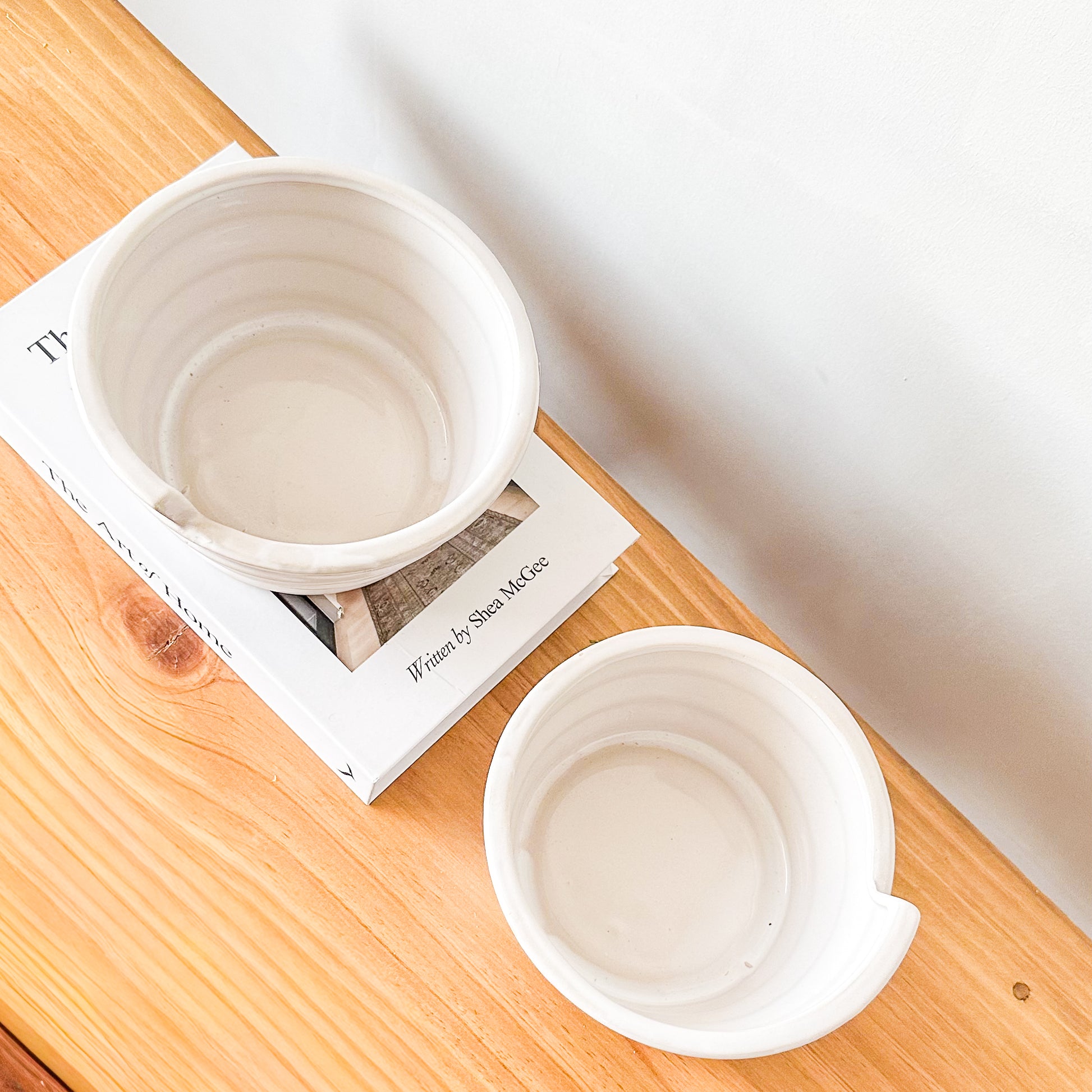 Fuente Decorativa Cerámica Blanca Fuente Frank Home Chile