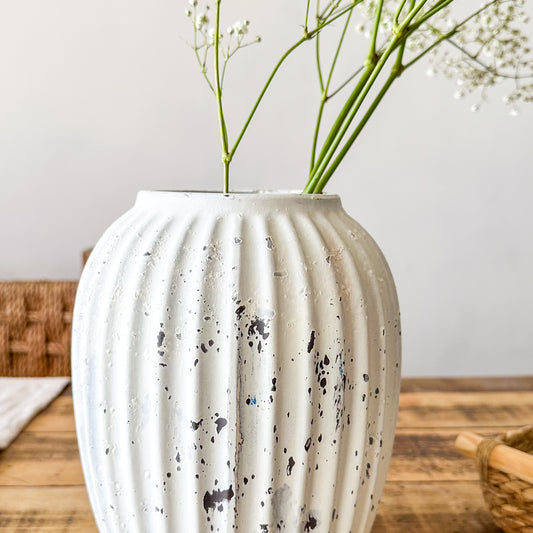 Florero Acanalado Desgastado Rústico Florero Frank Home Chile