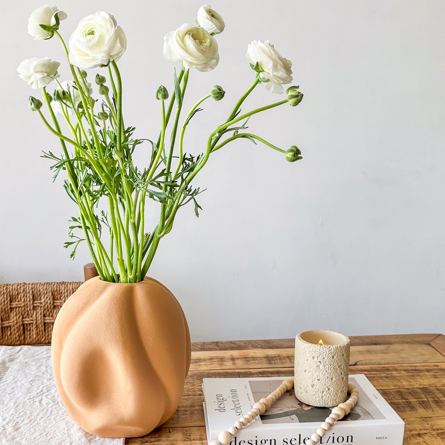 Florero Cerámica Formas Organicas