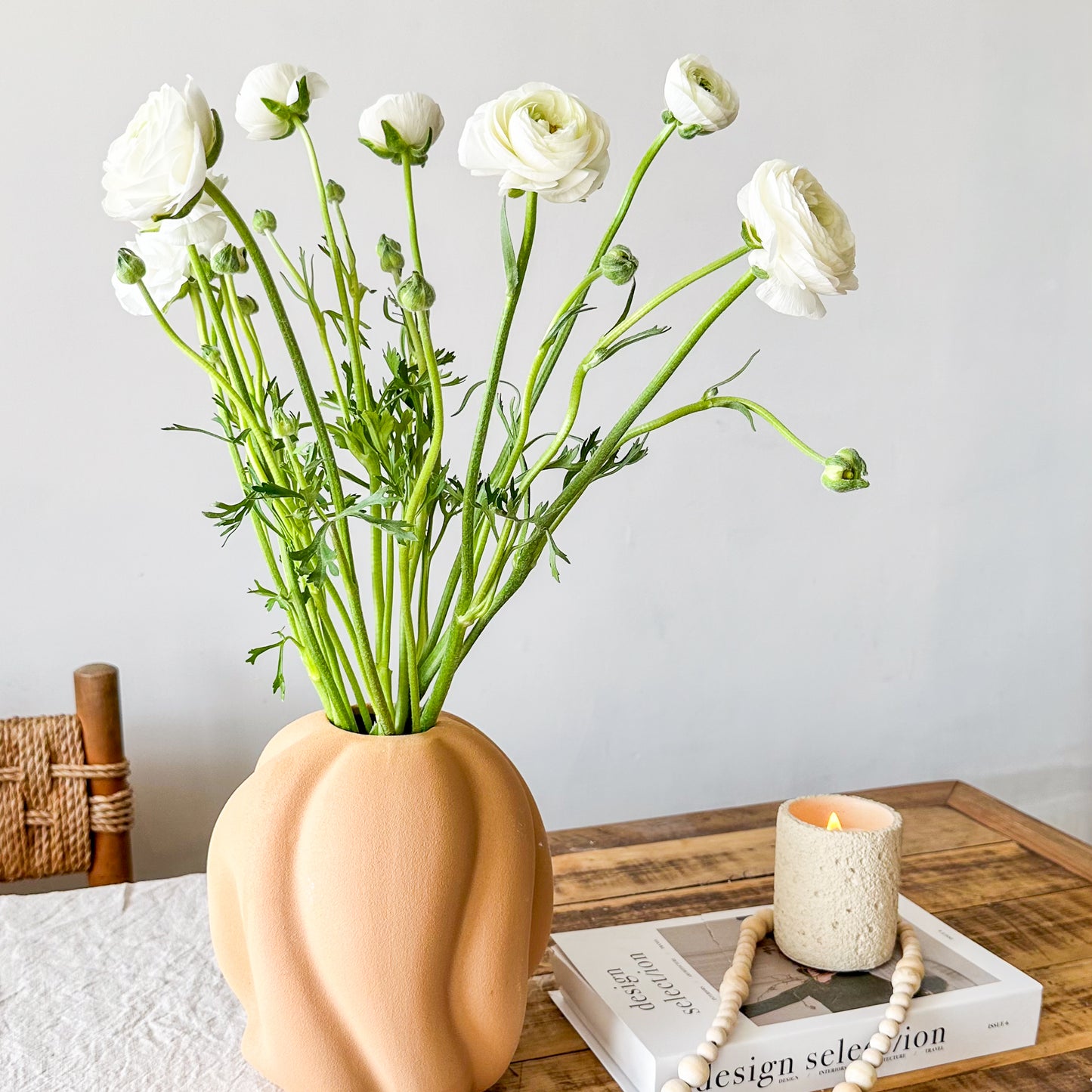 Florero Cerámica Formas Organicas