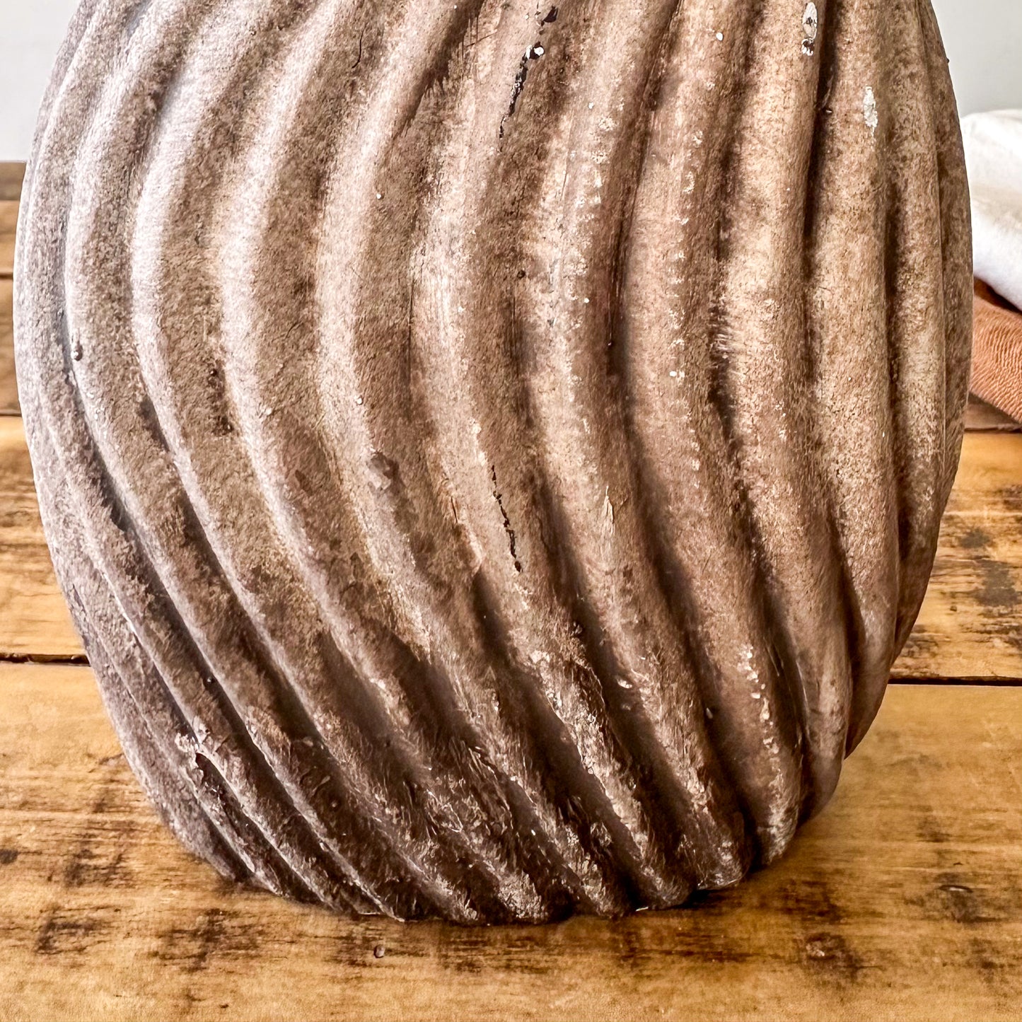 Florero Cerámica Rústica Ondas