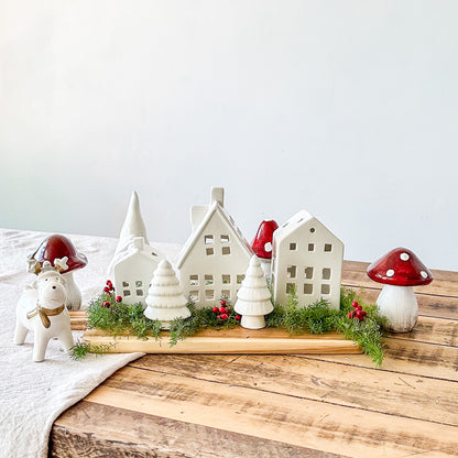 Set 2 Árboles Navidad Cerámica