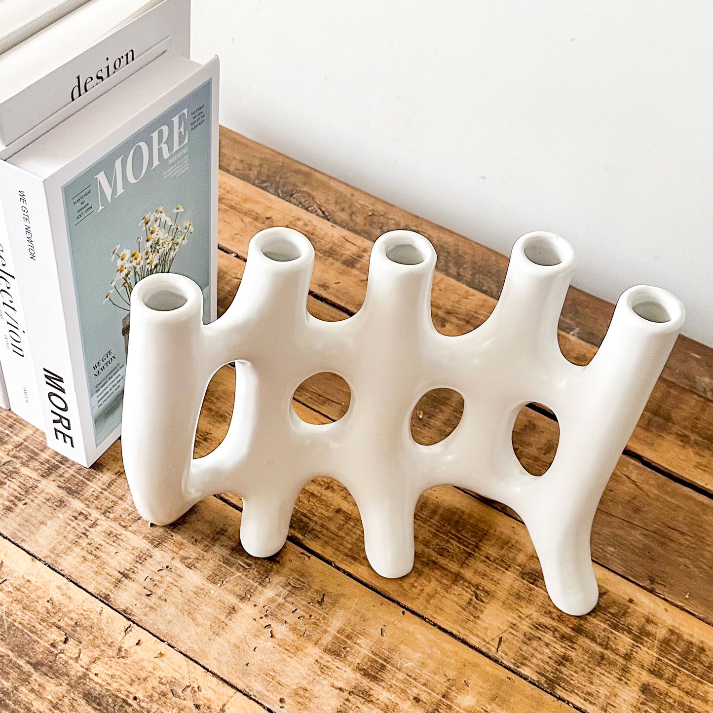 Florero Abstracto Cerámica Escultural Florero Frank Home Chile