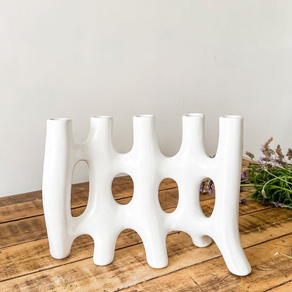 Florero Abstracto Cerámica Escultural Florero Frank Home Chile