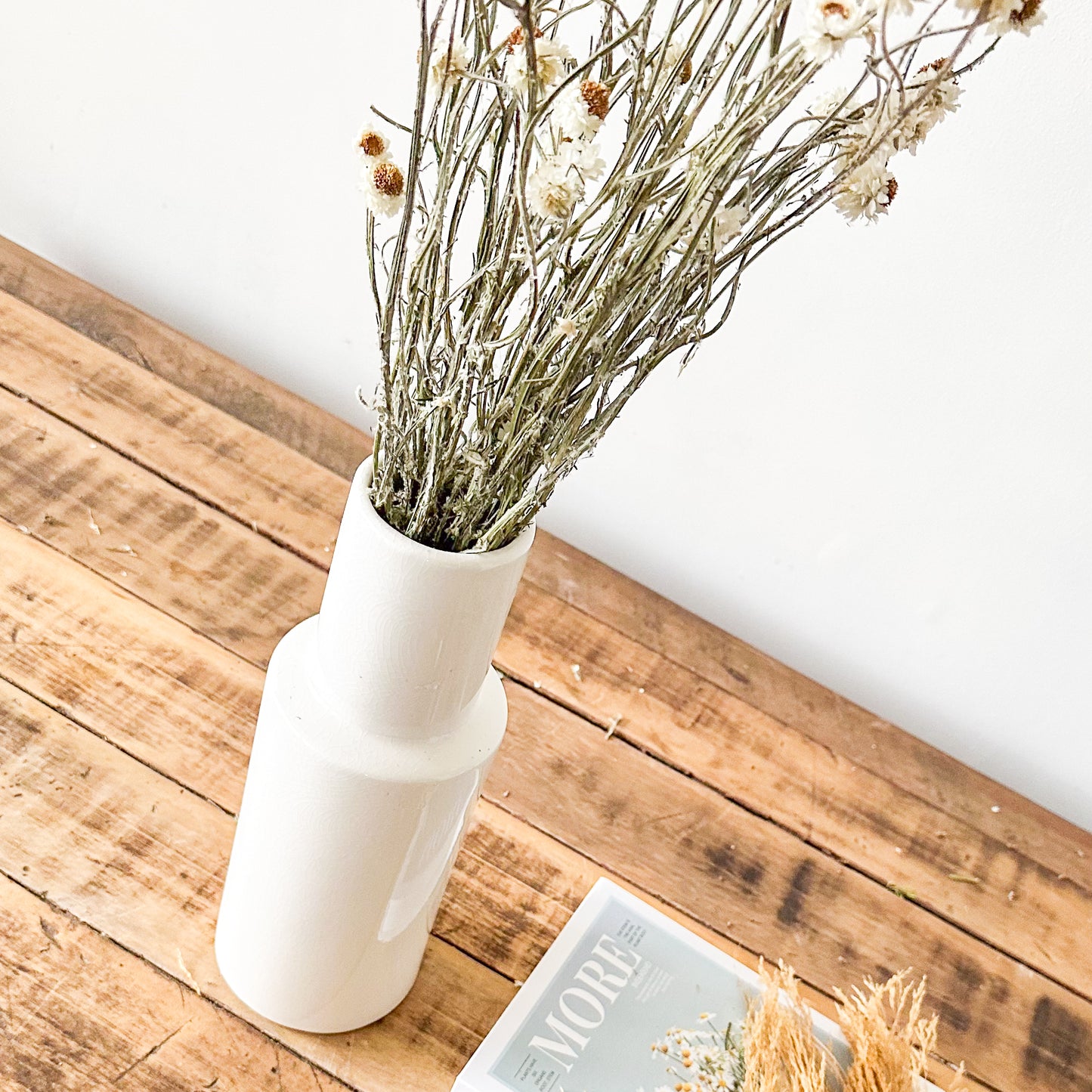 Florero Cerámica Esmaltada Tubo