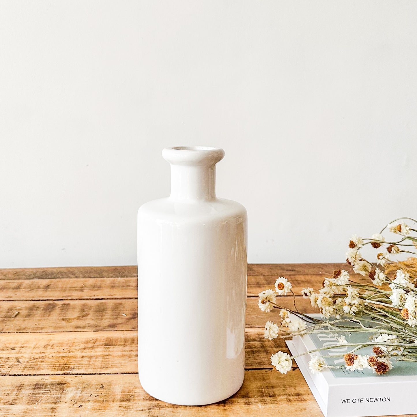 Floreros Botella Cerámica Esmaltada