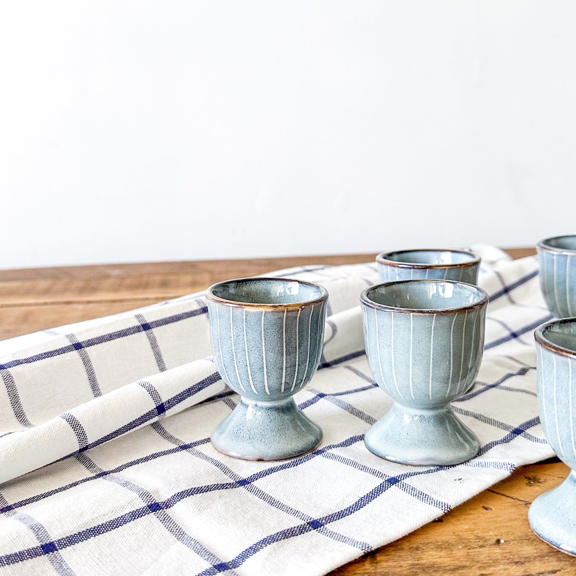 Set 6 Copas Cerámica Destonalizado - Elegantes Fuente Frank Home Chile