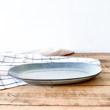 Bandeja de Cerámica a Rayas bandeja Frank Home Chile