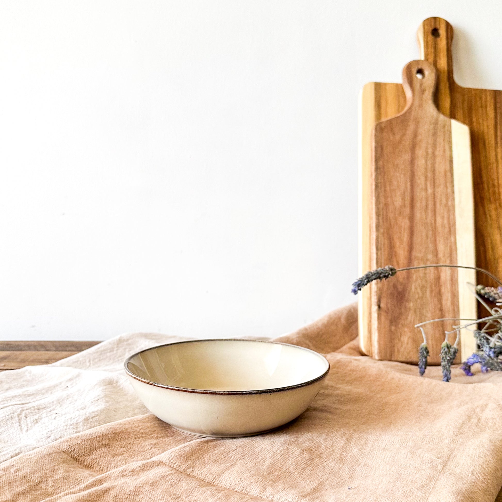 Bowl Cerámica Beige Bowl Frank Home Chile