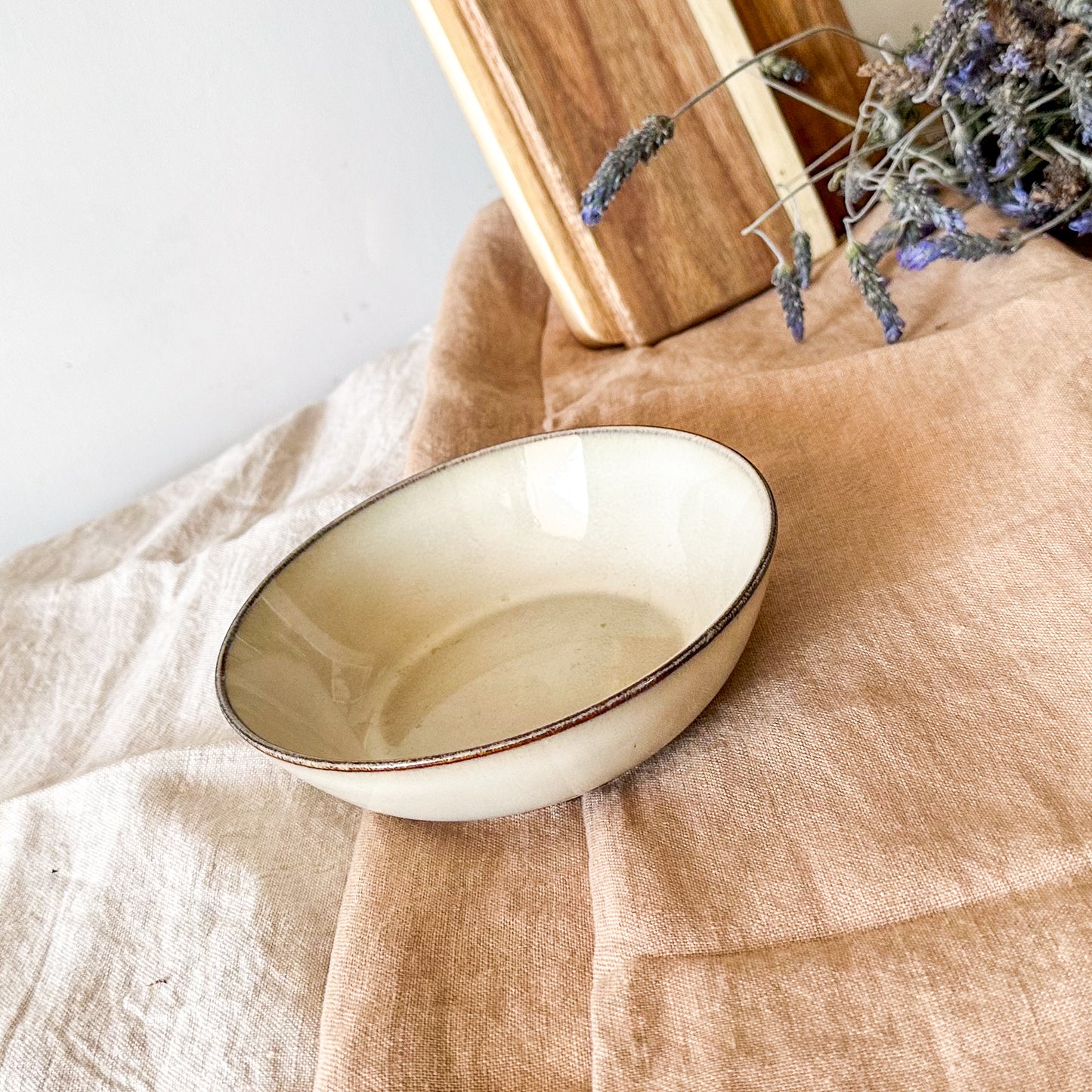 Bowl Cerámica Beige Bowl Frank Home Chile