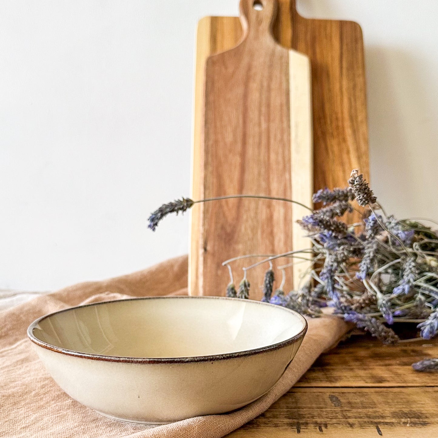 Bowl Cerámica Beige Bowl Frank Home Chile