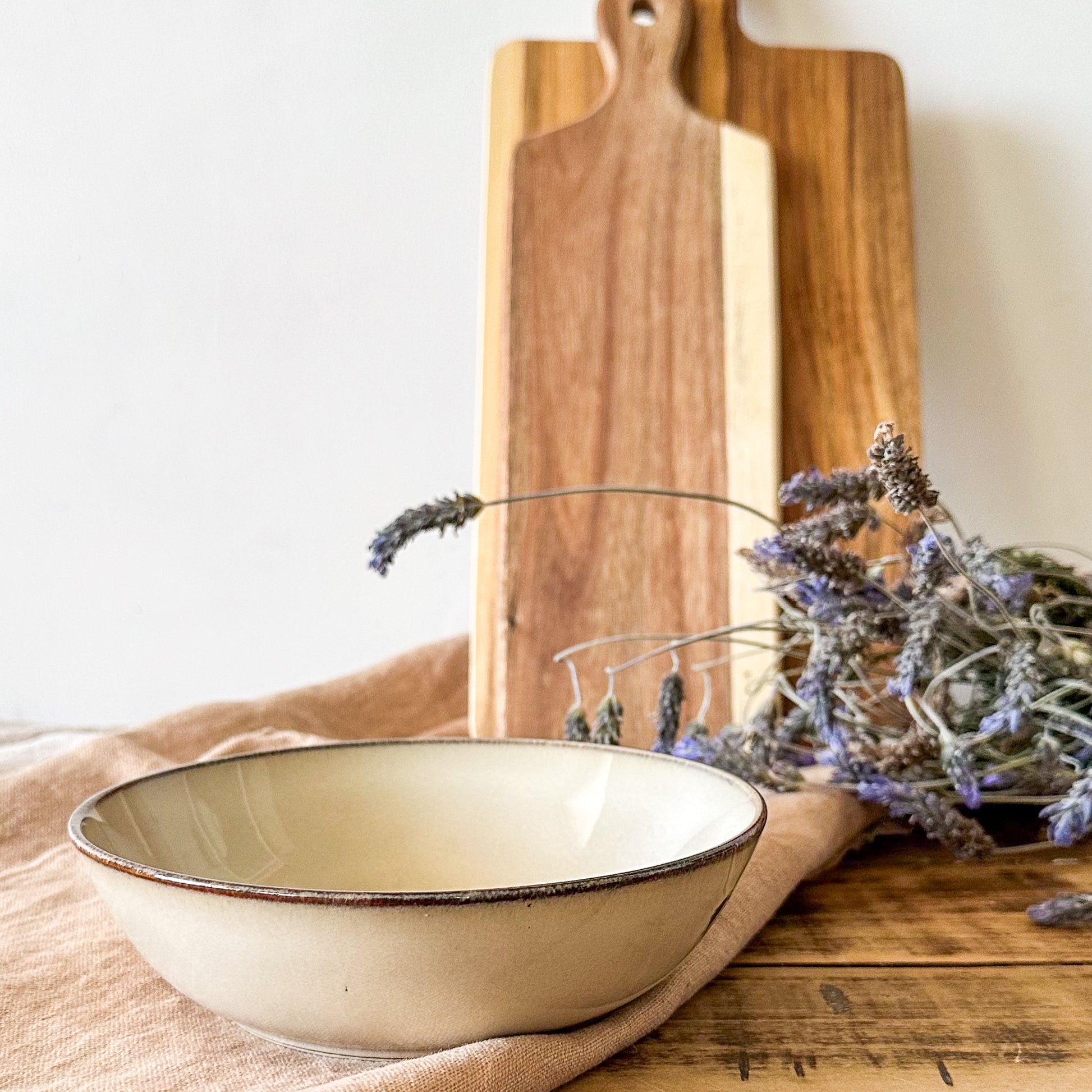 Bowl Cerámica Beige Bowl Frank Home Chile