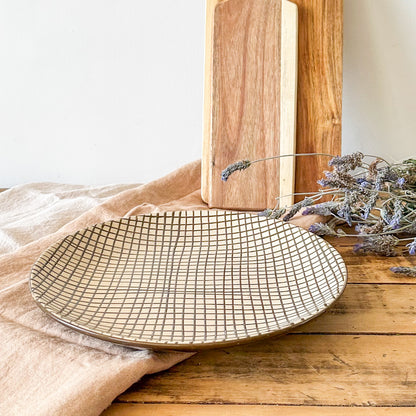 Bandeja Redonda Cerámica bandeja Frank Home Chile