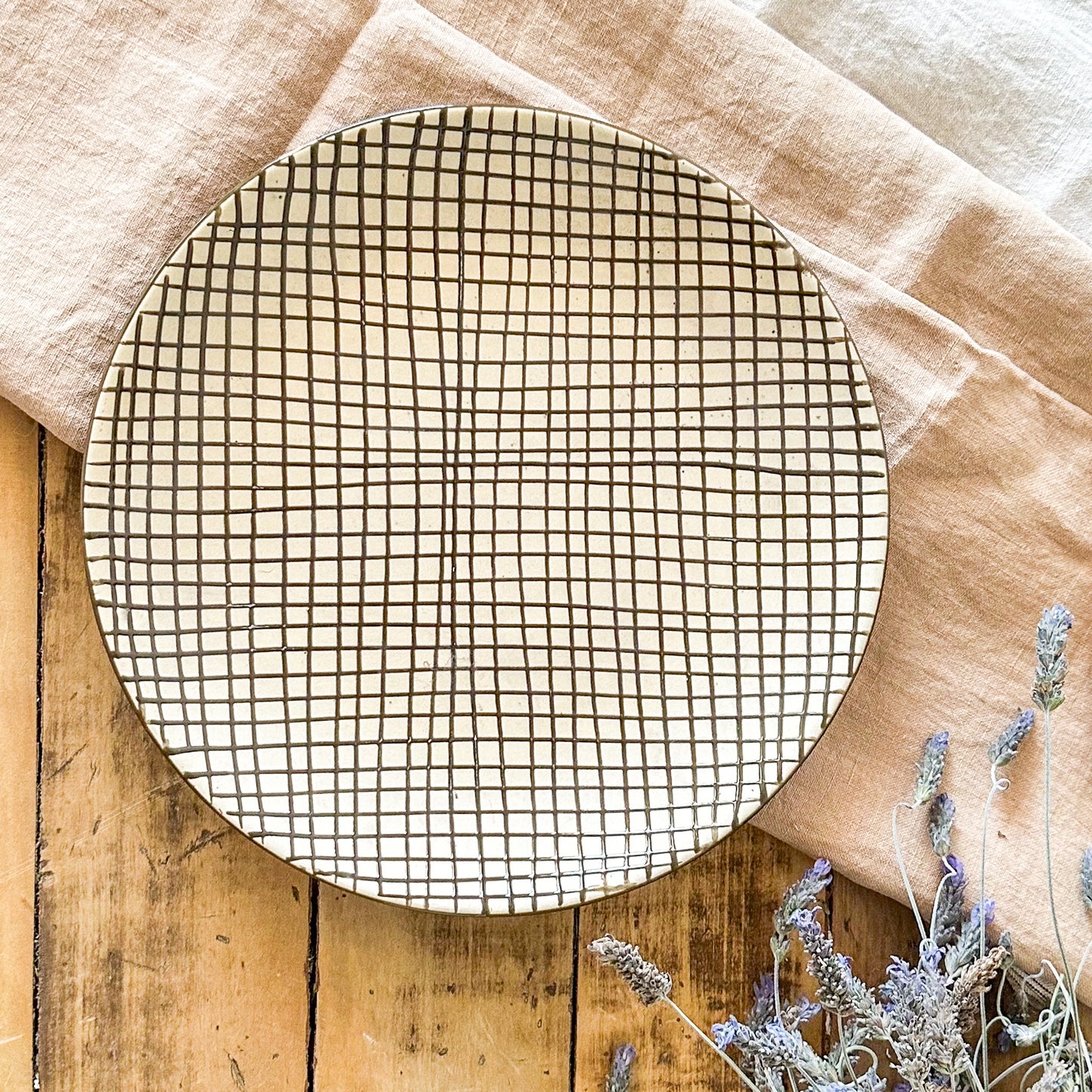 Bandeja Redonda Cerámica bandeja Frank Home Chile