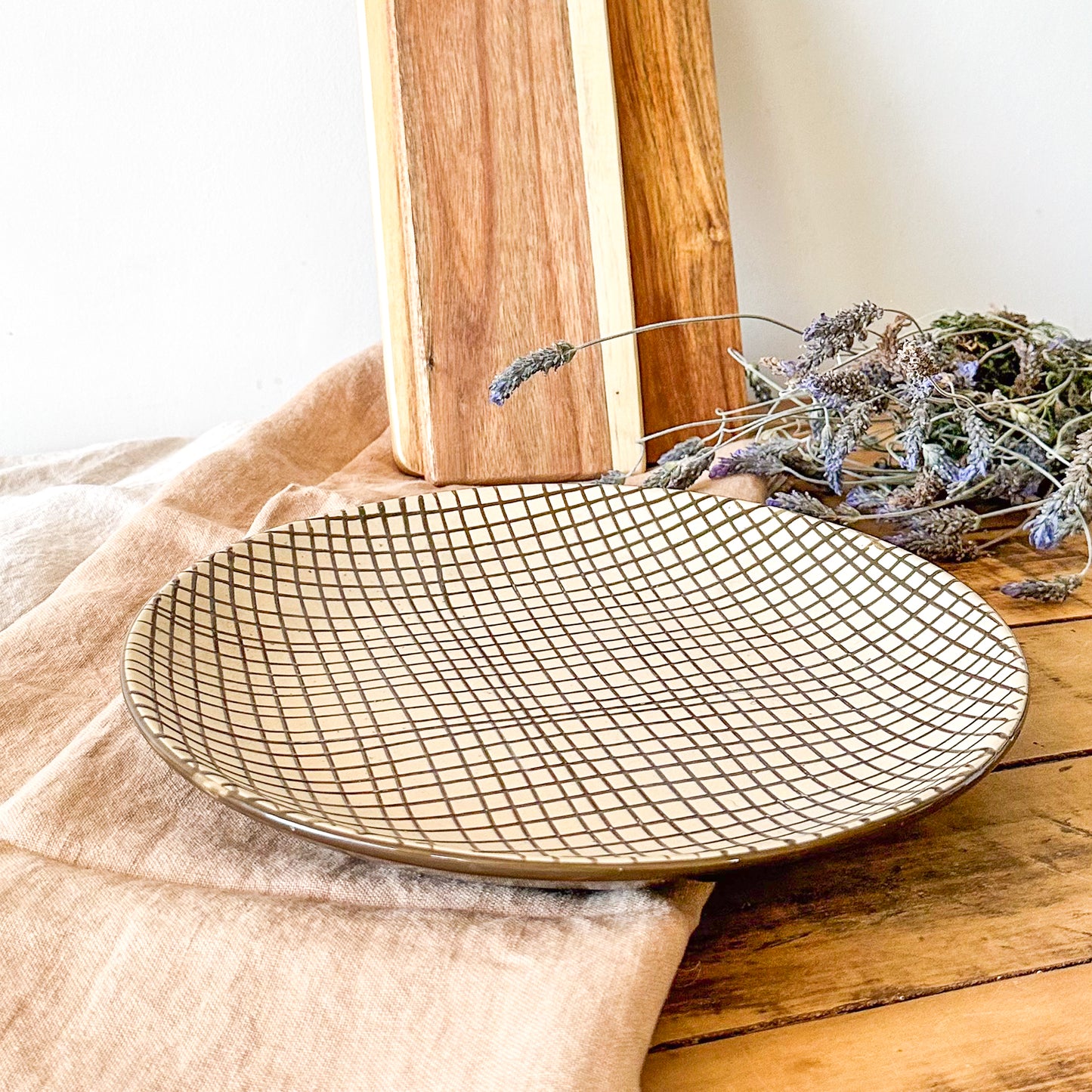 Bandeja Redonda Cerámica bandeja Frank Home Chile