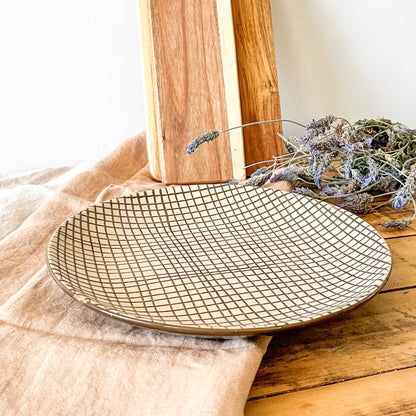 Bandeja Redonda Cerámica bandeja Frank Home Chile