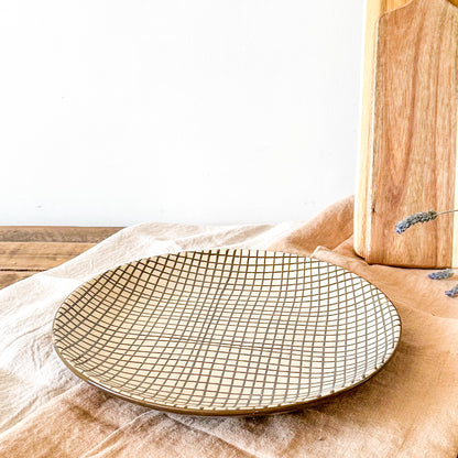 Bandeja Redonda Cerámica bandeja Frank Home Chile