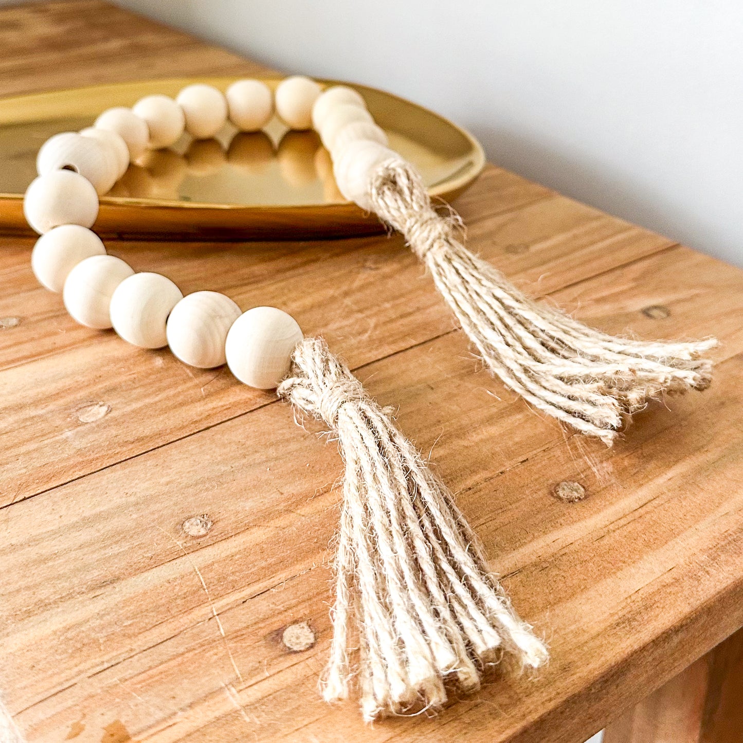 Adorno cuentas madera Adorno Frank Home Chile