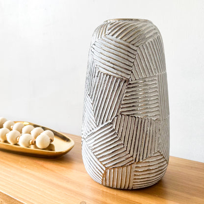 Florero Metálico Envejecido Florero Frank Home Chile