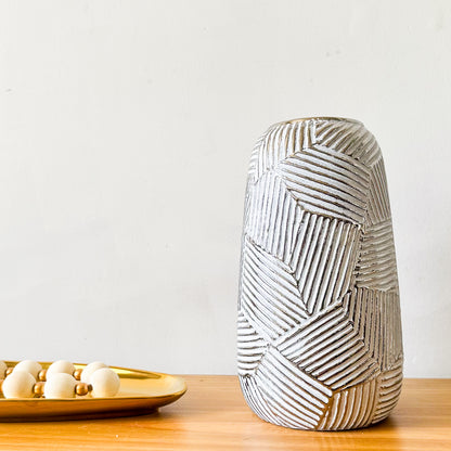 Florero Metálico Envejecido Florero Frank Home Chile