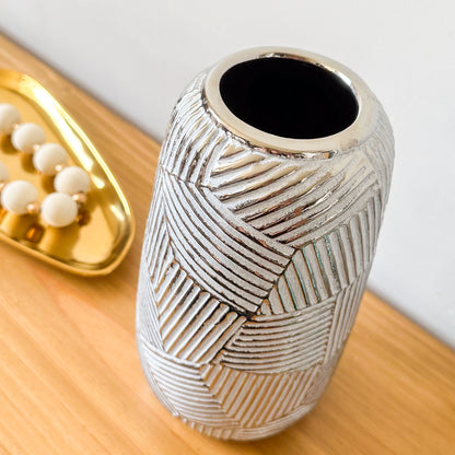 Florero Metálico Envejecido Florero Frank Home Chile