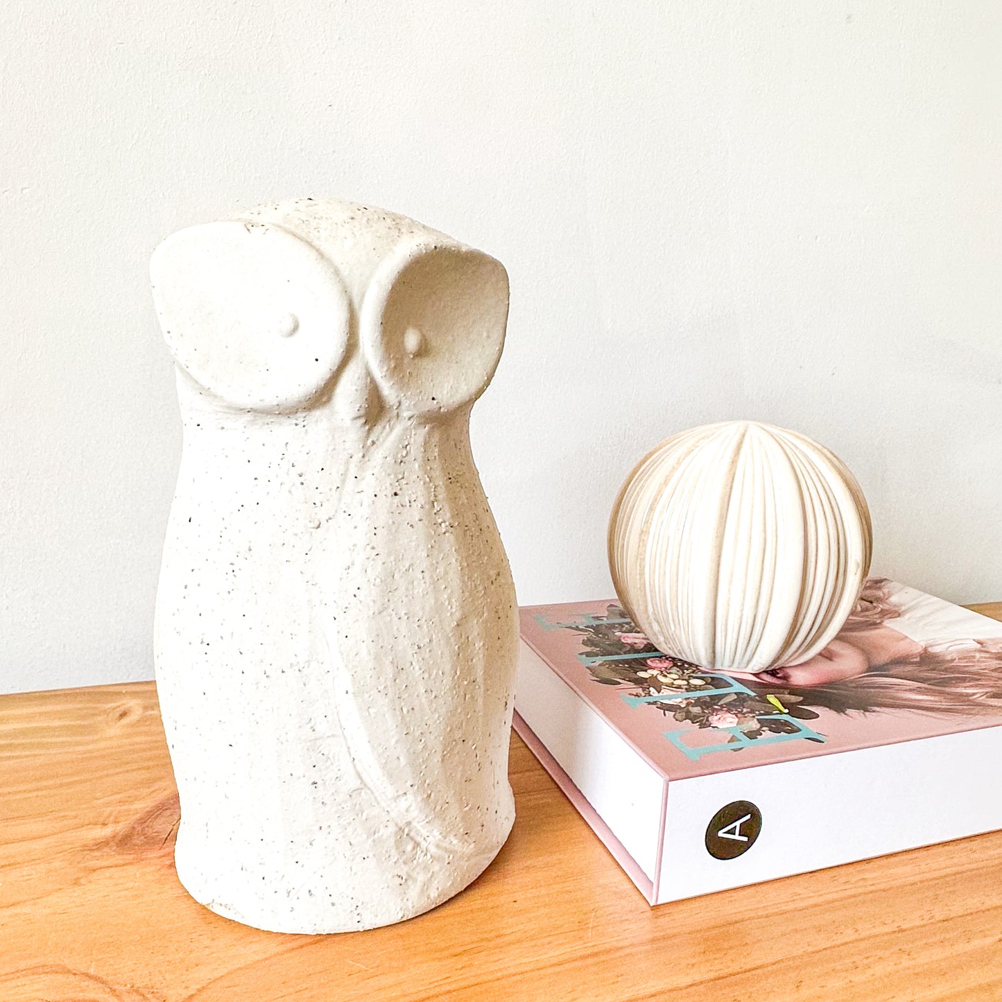 Adorno Búho Cerámica Texturada Adorno Frank Home Chile