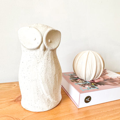 Adorno Búho Cerámica Texturada Adorno Frank Home Chile