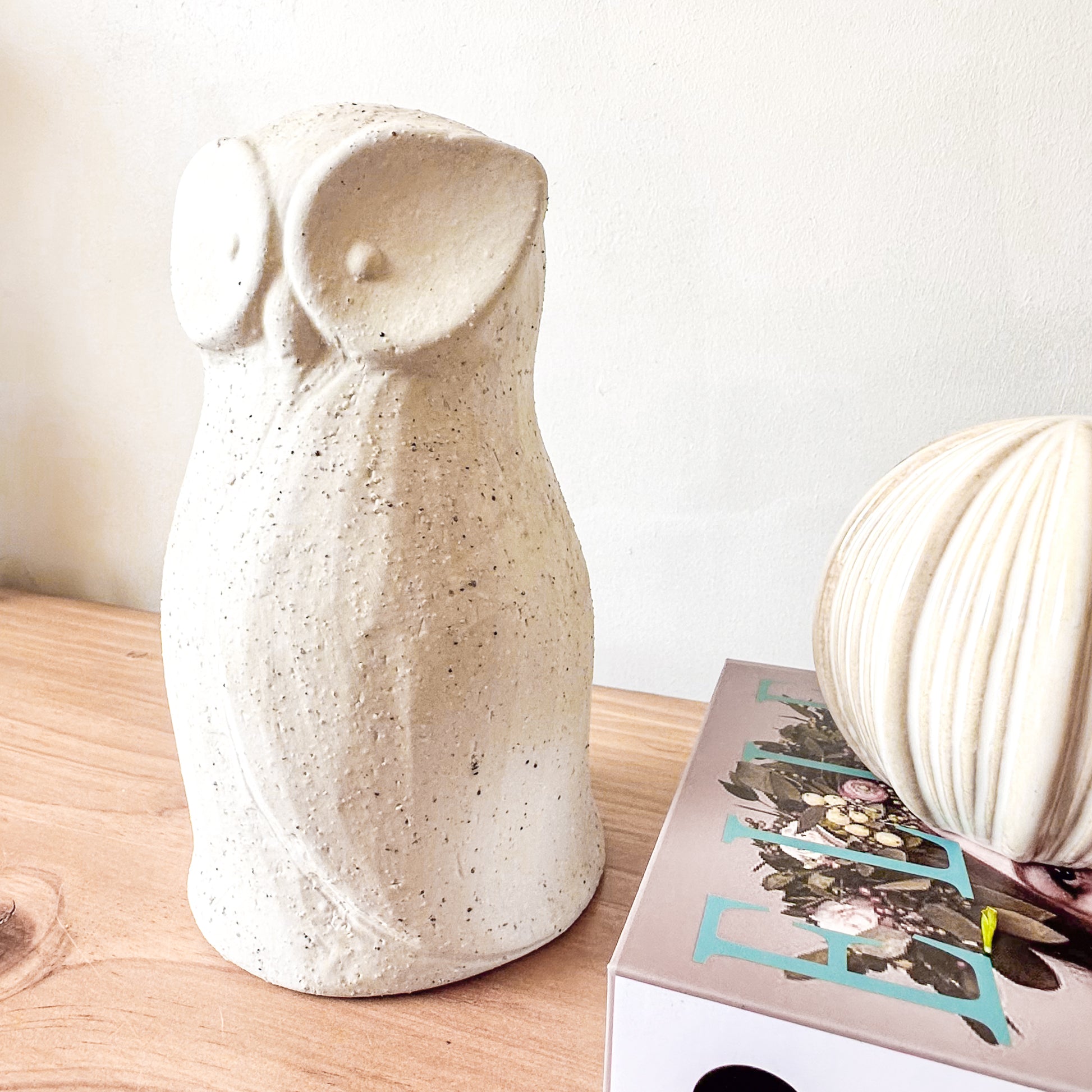 Adorno Búho Cerámica Texturada Adorno Frank Home Chile