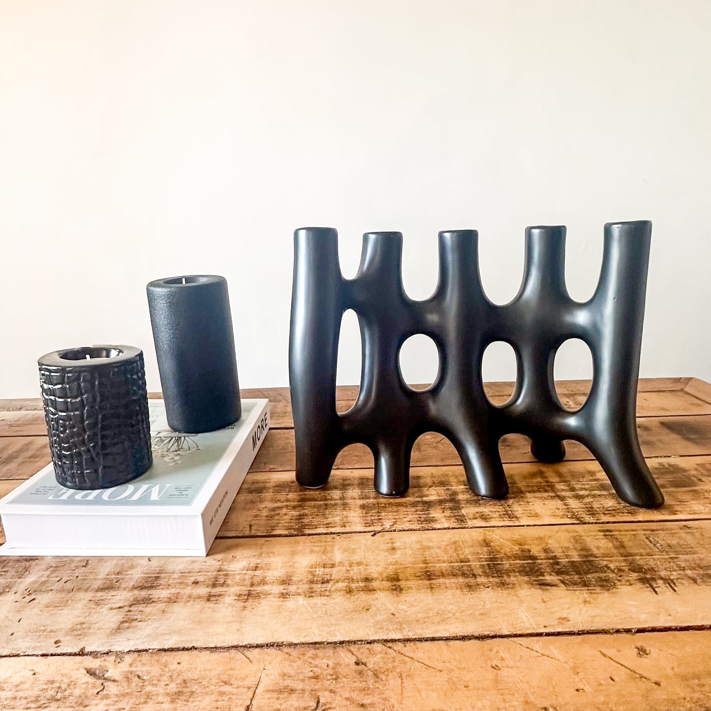 Florero Abstracto Cerámica Escultural Florero Frank Home Chile