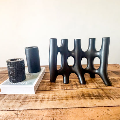 Florero Abstracto Cerámica Escultural Florero Frank Home Chile