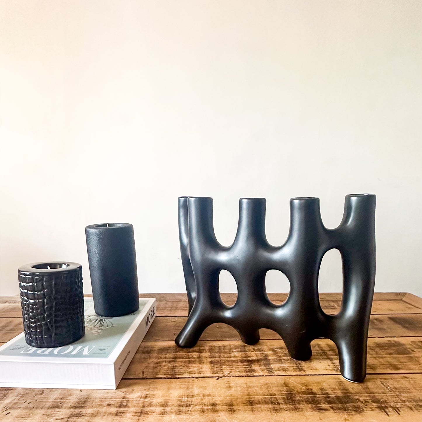 Florero Abstracto Cerámica Escultural Florero Frank Home Chile