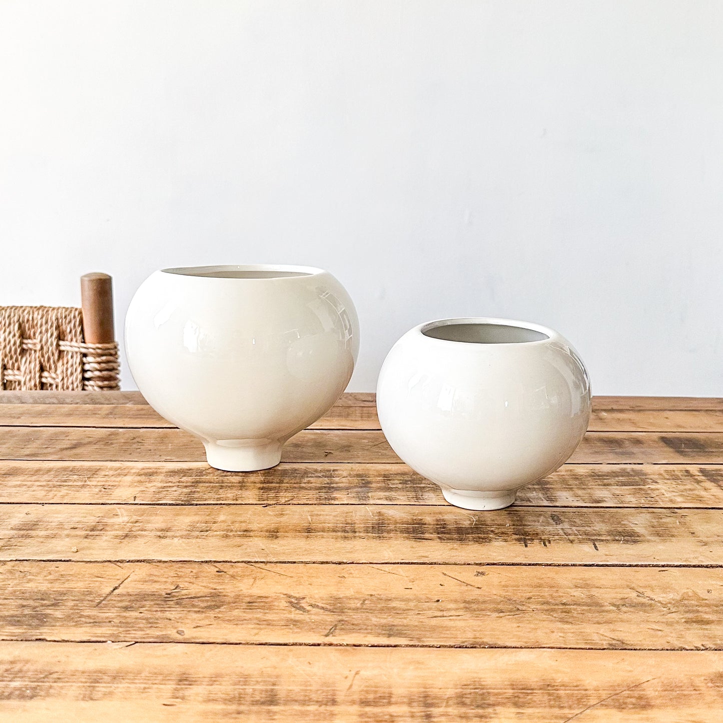 Base Centro de Mesa Cerámica Esmaltada - Diseño Rústico Elegante Centro de mesa Frank Home Chile