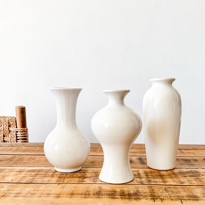 Set 3 floreros cerámica esmaltada Florero Frank Home Chile