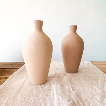 Florero Botella Cerámica Terra Florero Frank Home Chile