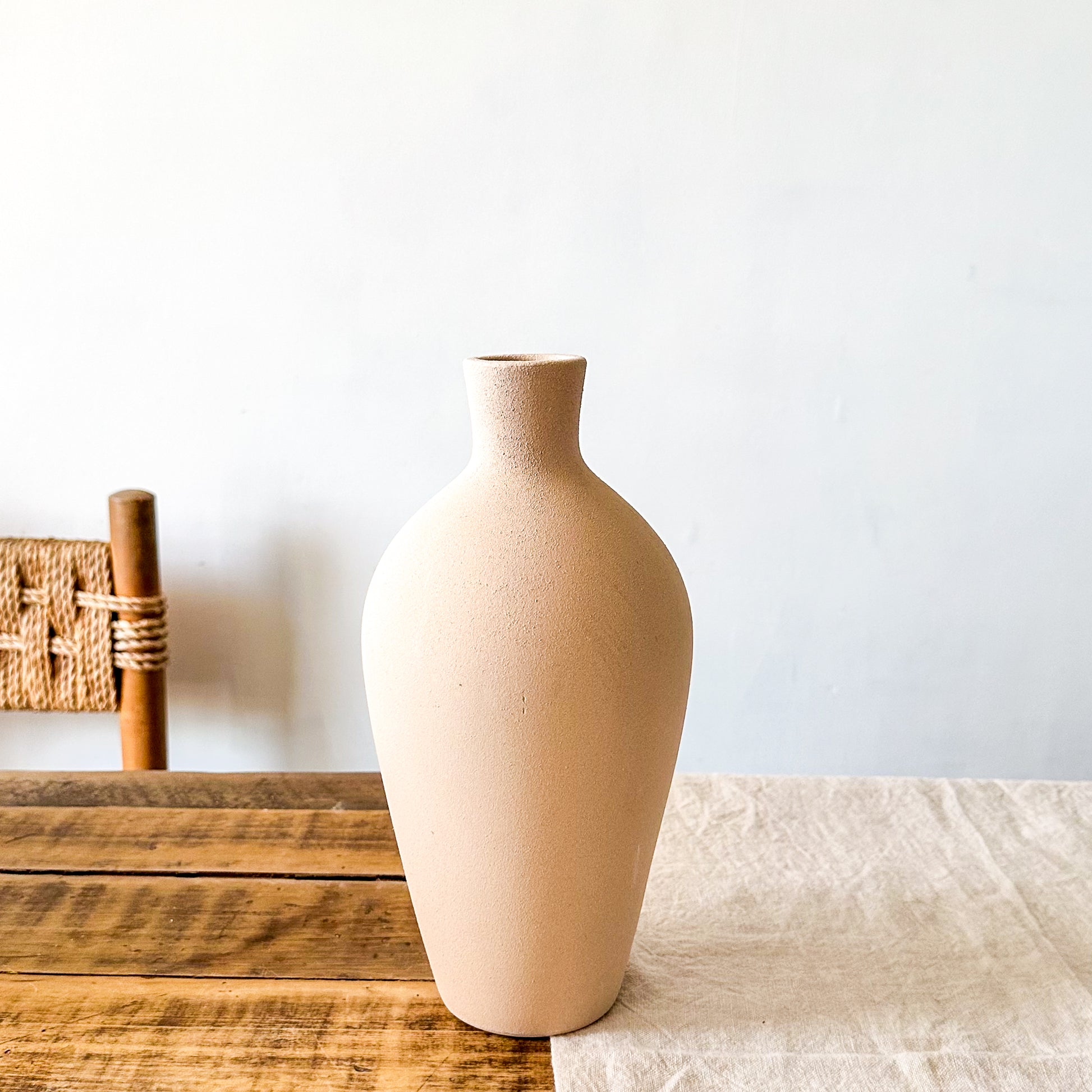 Florero Botella Cerámica Terra Florero Frank Home Chile