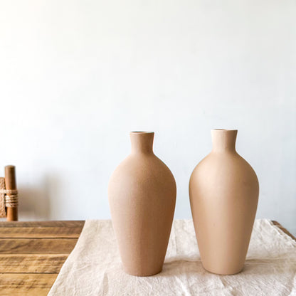 Florero Botella Cerámica Terra Florero Frank Home Chile