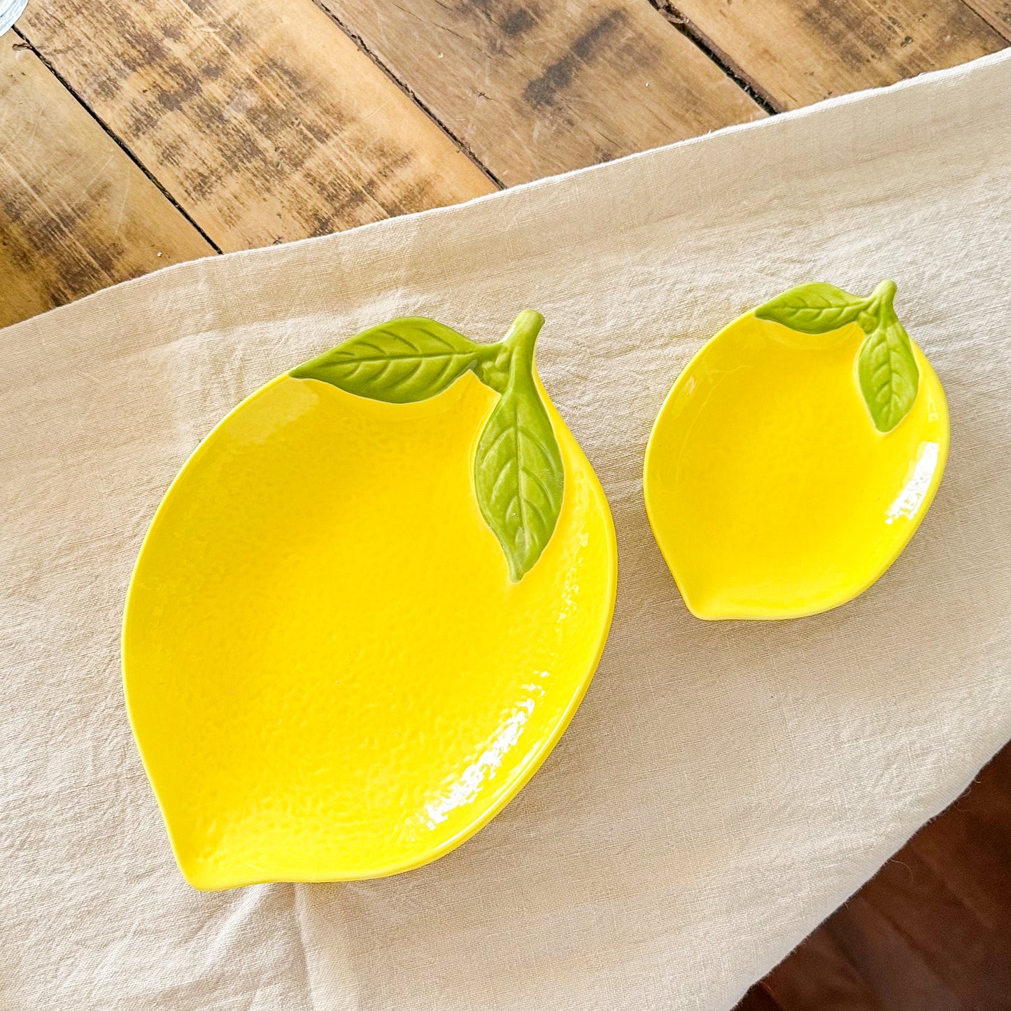 Platillo Cerámica Limón - Diseño Fresco 2 Tamaños Pequeño Frank Home Chile