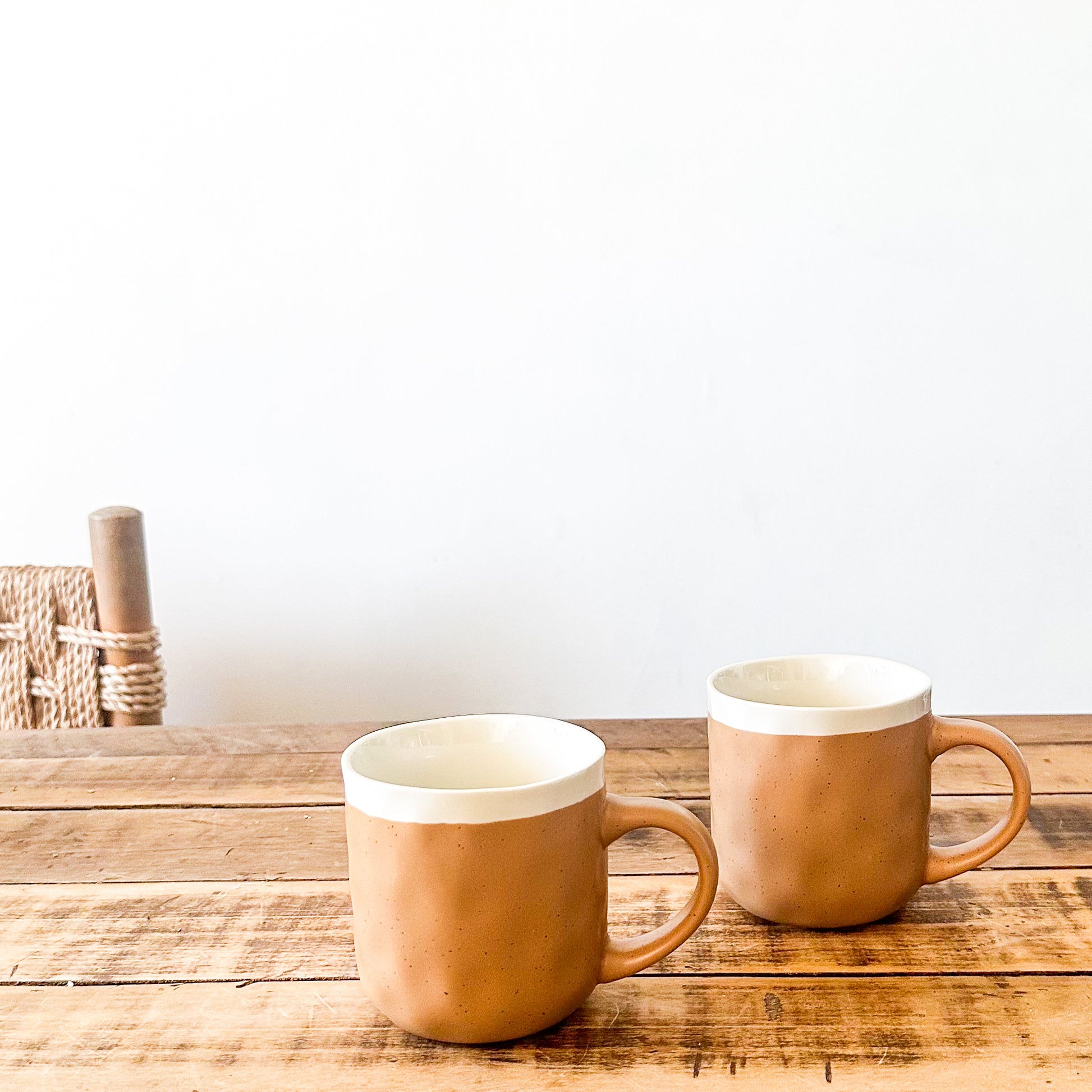 Tazón Bicolor Cerámica Artesanal 9,5x10cm Tazon Frank Home Chile