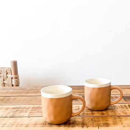 Tazón Bicolor Cerámica Artesanal 9,5x10cm Tazon Frank Home Chile