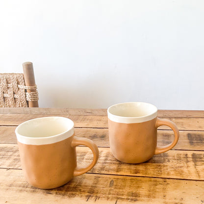 Tazón Bicolor Cerámica Artesanal 9,5x10cm Tazon Frank Home Chile