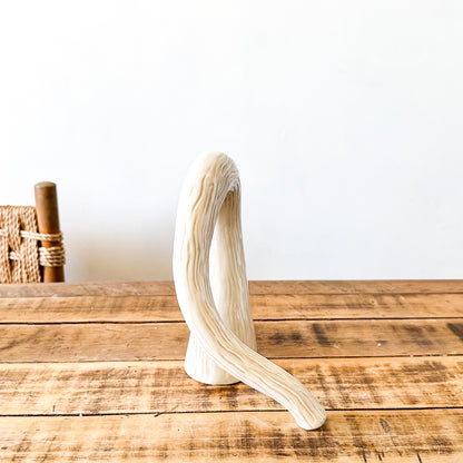 Florero Cerámica Forma Árbol 23,5 cm - Diseño Orgánico Texturizado Florero Frank Home Chile