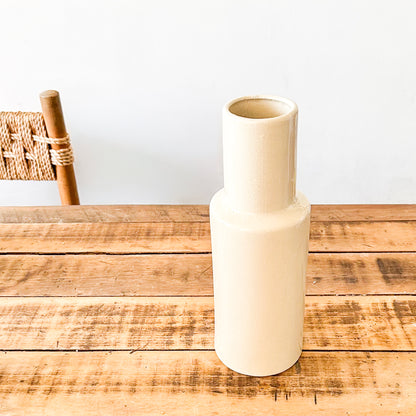 Florero Cerámica Esmaltada Tubo Florero Frank Home Chile